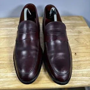 ALLEN EDMONDS Men‎ Penny Loafers Presidio Size 10 B Oxblood Red 3872  SHARP !!! ALLEN EDMONDS Men Penny Loafers Presidio Size 10 B Oxblood  main image 3